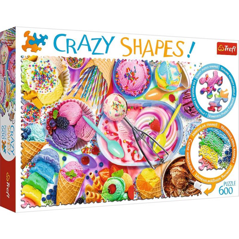 Trefl Puzzle 600 Teile - Süßigkeiten (Crazy Shapes) - von Trefl