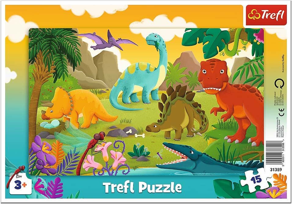 Trefl Puzzle Dinosaurier 15 Teile von Trefl