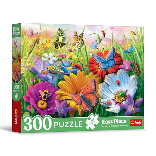 Trefl - EasyPiece Puzzle: Insekten auf der Wiese - 300 Teile - Große Teile, Leicht zu Puzzeln, für Erwachsene und Kinder ab 10 Jahren von Trefl