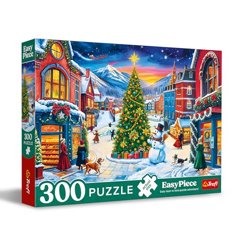 Trefl - Puzzle EasyPiece: Weihnachtsdorf - 300 Teile - Große Teile, Leicht zu Puzzeln, für Erwachsene und Kinder ab 10 Jahren von Trefl