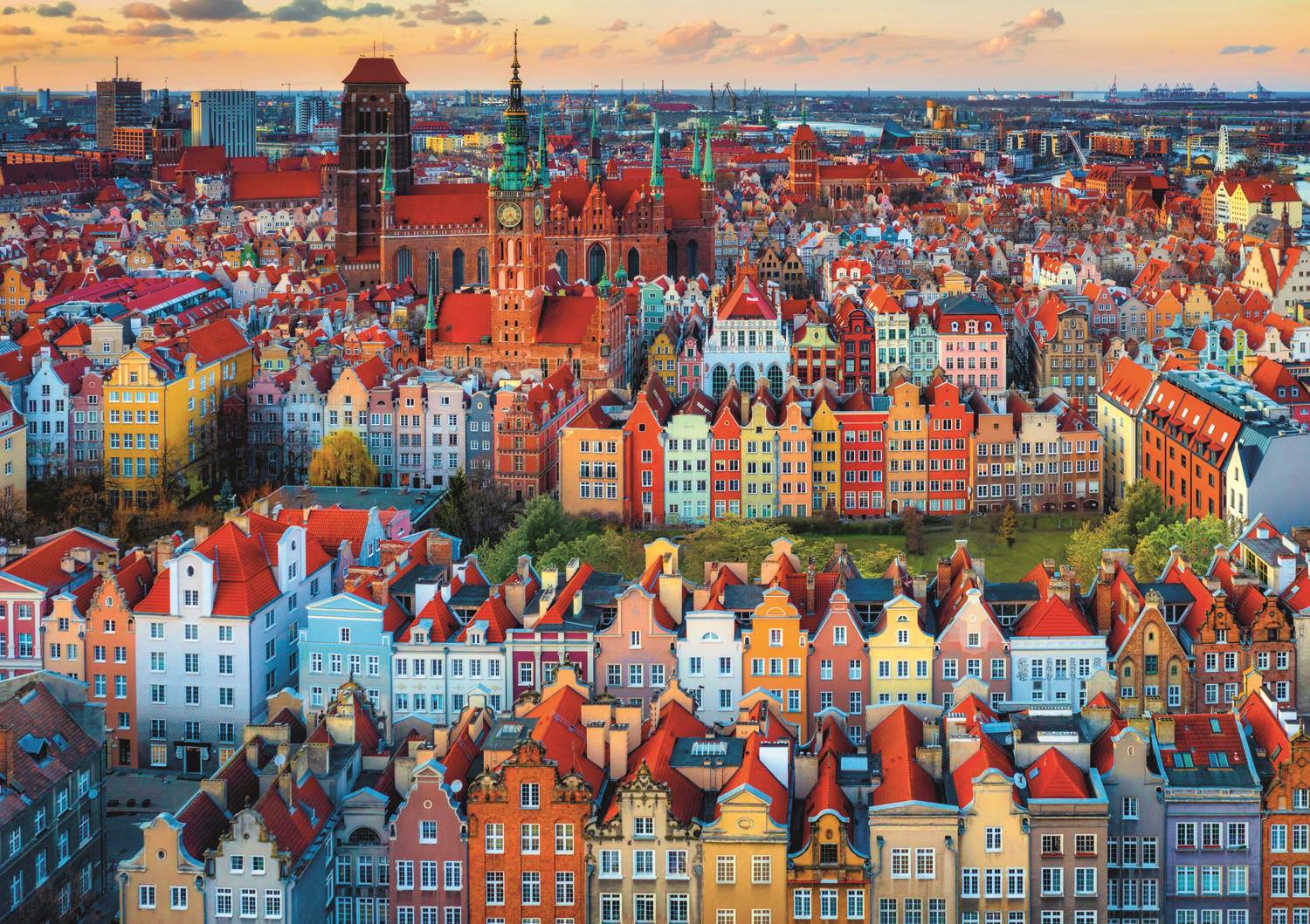 Trefl Blick auf Gdansk, Polen 1000 Teile Puzzle Trefl-10856 von Trefl