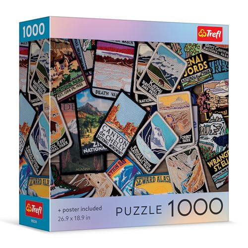 Trefl Quadratische Box American Souvenirs 1000 Teile Puzzle 68,6 x 48,3 cm Druck, DIY-Puzzle, kreativer Spaß, klassisches Puzzle für Erwachsene und Kinder ab 12 Jahren Trefl Quadratische Box American Souvenirs 1000 Teile Puzzle 68,6 x 48,3 cm Druck, DIY-Puzzle, kreativer Spaß, klassisches Puzzle für Erwachsene und Kinder ab 12 Jahren von Trefl