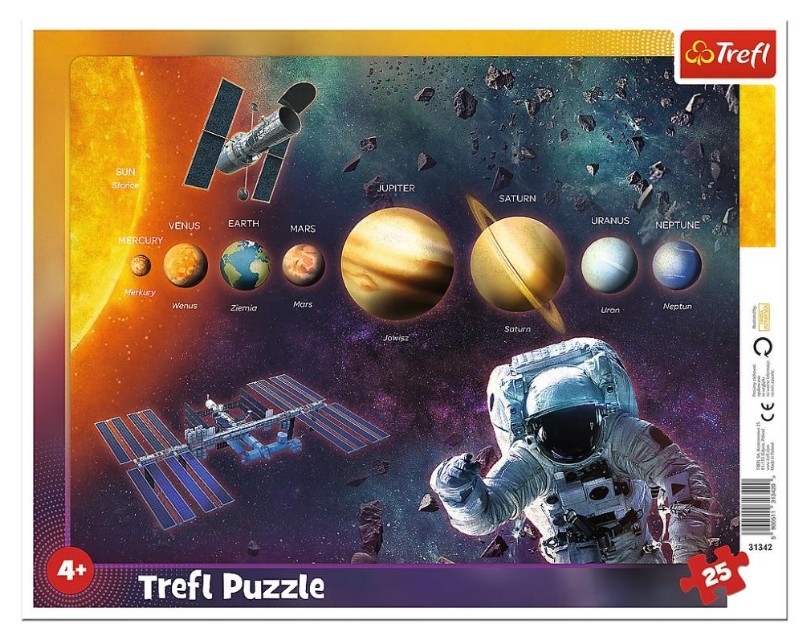 Trefl Rahmenpuzzle - Sonnensystem 25 Teile Puzzle Trefl-31342 von Trefl