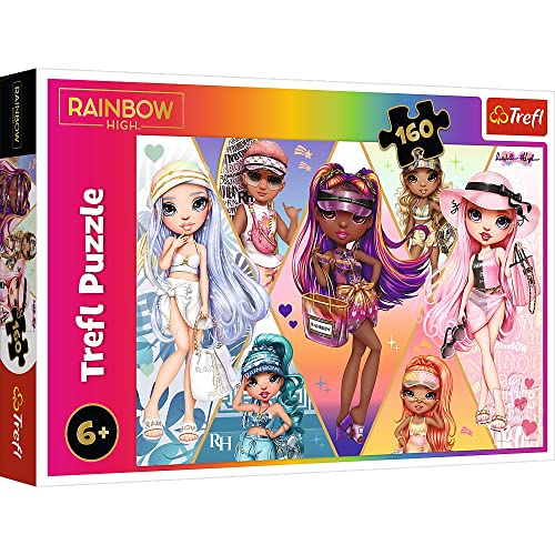 Tréfl - Rainbow High, Joyeux Amis - Puzzle 160 Elements - Puzzles colorés avec des personnages de contes de fées Rainbow High, Divertissement créatif, Amusant pour les enfants à partir de 3 ans Tréfl - Rainbow High, Joyeux Amis - Puzzle 160 Elements - Puzzles colorés avec des personnages de contes de fées Rainbow High, Divertissement créatif, Amusant pour les enfants à partir de 3 ans von Trefl
