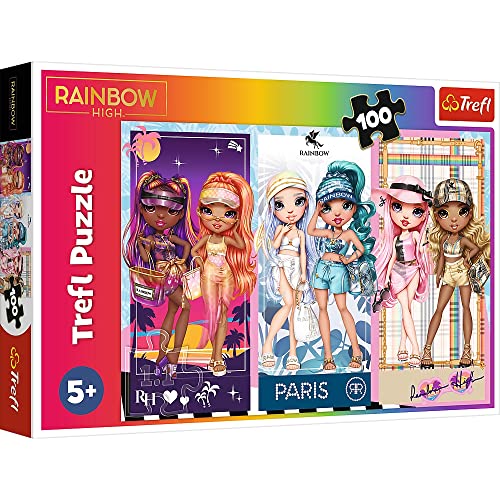 Tréfl - Rainbow High, Poupées Arc-En-Ciel - Puzzle 100 Elements - Puzzle Coloré avec des Personnages de Conte de Fées Rainbow High, Divertissement Créatif, Amusement pour les Enfants à Partir de 5 ans Tréfl - Rainbow High, Poupées Arc-En-Ciel - Puzzle 100 Elements - Puzzle Coloré avec des Personnages de Conte de Fées Rainbow High, Divertissement Créatif, Amusement pour les Enfants à Partir de 5 ans von Trefl