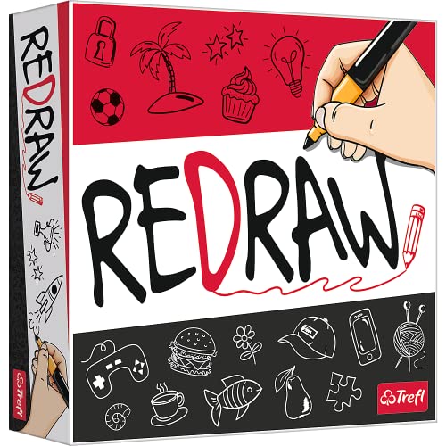 Trefl - Redraw - Dynamischaes Gesellschaftsspiel, Errate das Passwort, Zeichne die Zeichnungen der Anderen, Werde EIN Künstler, Spiel für Erwachsene und Kinder ab 10 Jahren, 02409 Trefl - Redraw - Dynamischaes Gesellschaftsspiel, Errate das Passwort, Zeichne die Zeichnungen der Anderen, Werde EIN Künstler, Spiel für Erwachsene und Kinder ab 10 Jahren, 02409 von Trefl