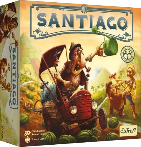 Trefl - Santiago - Familien-Brettspiel, Neuauflage 2022, Werde EIN Pflanzer, Bauen, Verhandeln, Geld verdienen, Strategiespiel, 2-5 Spieler, für Erwachsene und Kinder ab 10 Jahren, 02405 Trefl - Santiago - Familien-Brettspiel, Neuauflage 2022, Werde EIN Pflanzer, Bauen, Verhandeln, Geld verdienen, Strategiespiel, 2-5 Spieler, für Erwachsene und Kinder ab 10 Jahren, 02405 von Trefl