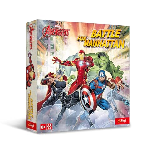 Trefl – Schlacht für Manhattan, Marvel Avengers – Familienspiele, Werden Sie EIN Superheld, Kombination von Entwürfen und Domino mit versteckten Identitäten, für Avengers-Fans, für Erwachsene und Trefl – Schlacht für Manhattan, Marvel Avengers – Familienspiele, Werden Sie EIN Superheld, Kombination von Entwürfen und Domino mit versteckten Identitäten, für Avengers-Fans, für Erwachsene und von Trefl