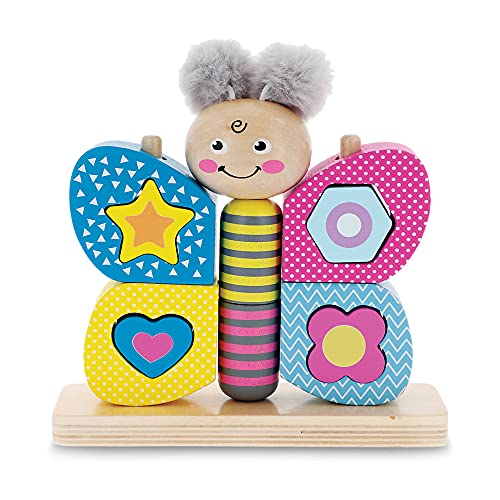 Trefl Schmetterling Puppe Holzspielzeug für Kinder ab 18 Monate von Trefl