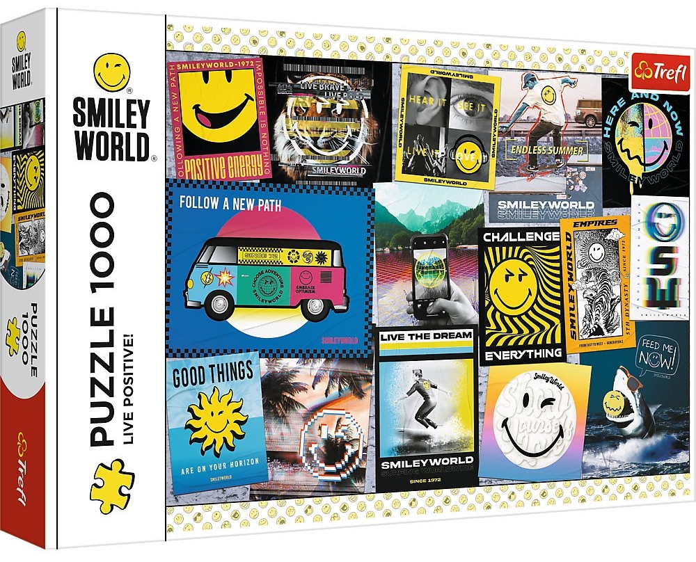 Trefl Smiley World - Live Positive! 1000 Teile Puzzle Trefl-10729 Trefl Smiley World - Live Positive! 1000 Teile Puzzle Trefl-10729 von Trefl