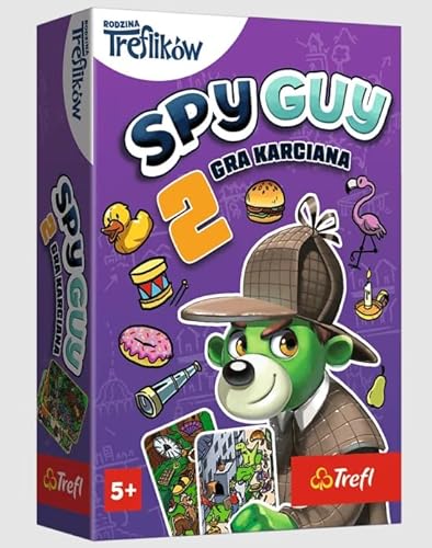 Trefl - Spy Guy 2 Kartenspiel - Koop-Beobachtungsspiel, Taschen-Familienspiel, Suche Trail, Erwachsene und Kinder ab 5 Jahren von Trefl
