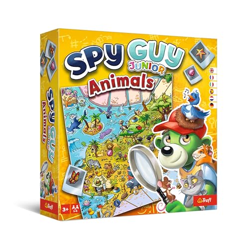 Trefl - Spy Guy Junior Animals - Kooperatives Detektivspiel für die Kleinsten, Familienbrettspiel, Suchen Sie Beweise und Fassen Sie den Schurken, Lernen Sie Tiere kennen, für Kinder ab 3 Jahren Trefl - Spy Guy Junior Animals - Kooperatives Detektivspiel für die Kleinsten, Familienbrettspiel, Suchen Sie Beweise und Fassen Sie den Schurken, Lernen Sie Tiere kennen, für Kinder ab 3 Jahren von Trefl