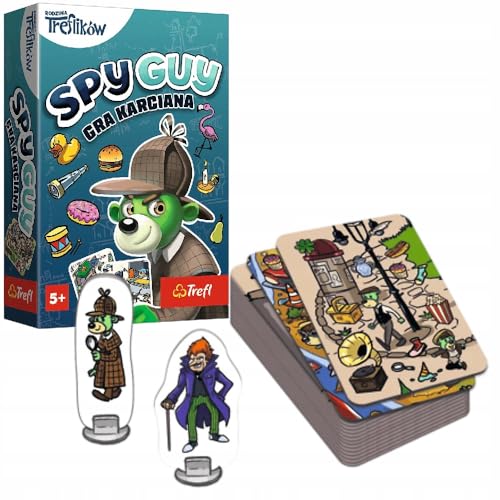 Trefl - Spy Guy Kartenspiel - Koop-Beobachtungsspiel, Taschen-Familienspiel, Suche Trail, für Erwachsene und Kinder ab 5 Jahren Trefl - Spy Guy Kartenspiel - Koop-Beobachtungsspiel, Taschen-Familienspiel, Suche Trail, für Erwachsene und Kinder ab 5 Jahren von Trefl