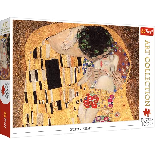 Trefl TR10559 Der Kuss, Gustav Klimt 1000 Teile, Art Collection, Premium Quality, für Erwachsene und Kinder ab 12 Jahren Puzzle, Farbig von Trefl