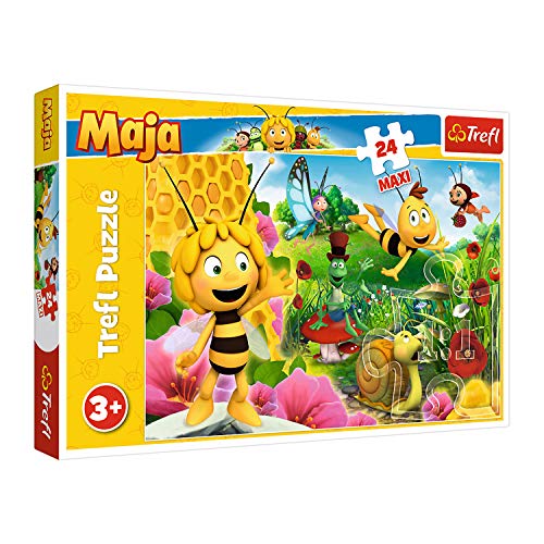 Trefl, Puzzle, In der Welt der Biene Maja, 24 Maxiteile, für Kinder ab 3 Jahren TR14297 mehrfarbig von Trefl