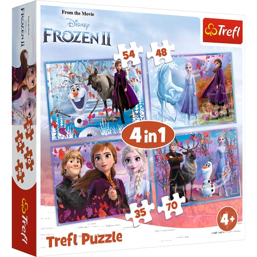 Trefl TR34323 Eine Reise ins Unbekannte, Disney Frozen 2 von 35 bis 70 Teilen, 4 Sets, für Kinder ab 4 Jahren Puzzlebox, Mehrfarbig Trefl TR34323 Eine Reise ins Unbekannte, Disney Frozen 2 von 35 bis 70 Teilen, 4 Sets, für Kinder ab 4 Jahren Puzzlebox, Mehrfarbig von Trefl