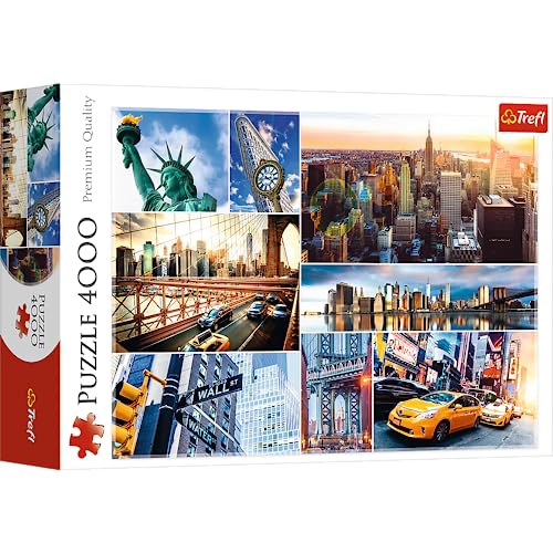Trefl TR45006 New York, USA, Collage 4000 Teile, Premium Quality, für Erwachsene und Kinder ab 15 Jahren Puzzle, Farbig von Trefl