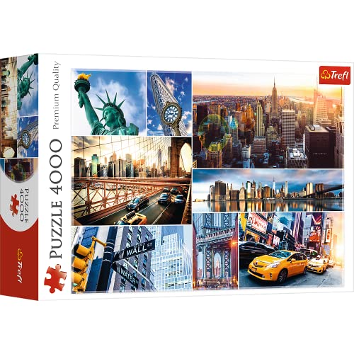 Trefl TR45006 New York, USA, Collage 4000 Teile, Premium Quality, für Erwachsene und Kinder ab 15 Jahren Puzzle, Farbig von Trefl