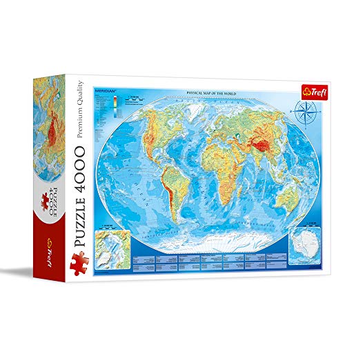 Trefl TR45007 Große Weltkarte 4000 Teile, Premium Quality, für Erwachsene und Kinder ab 15 Jahren Puzzle, Farbig Trefl TR45007 Große Weltkarte 4000 Teile, Premium Quality, für Erwachsene und Kinder ab 15 Jahren Puzzle, Farbig von Trefl