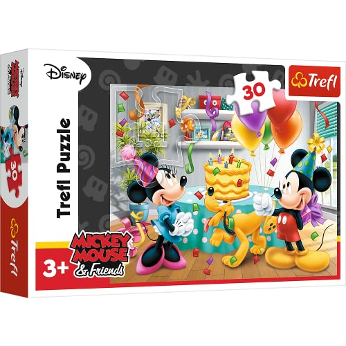 Trefl, Puzzle, Geburtstagskuchen, Disney, 30 Teile, für Kinder ab 3 Jahren von Trefl