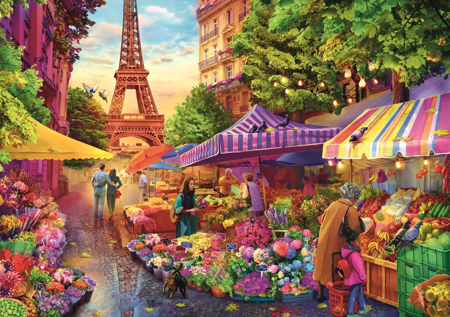 Trefl Tea Time: Flower Market, Paris 1000 Teile Puzzle Trefl-10799 Trefl Tea Time: Flower Market, Paris 1000 Teile Puzzle Trefl-10799 von Trefl