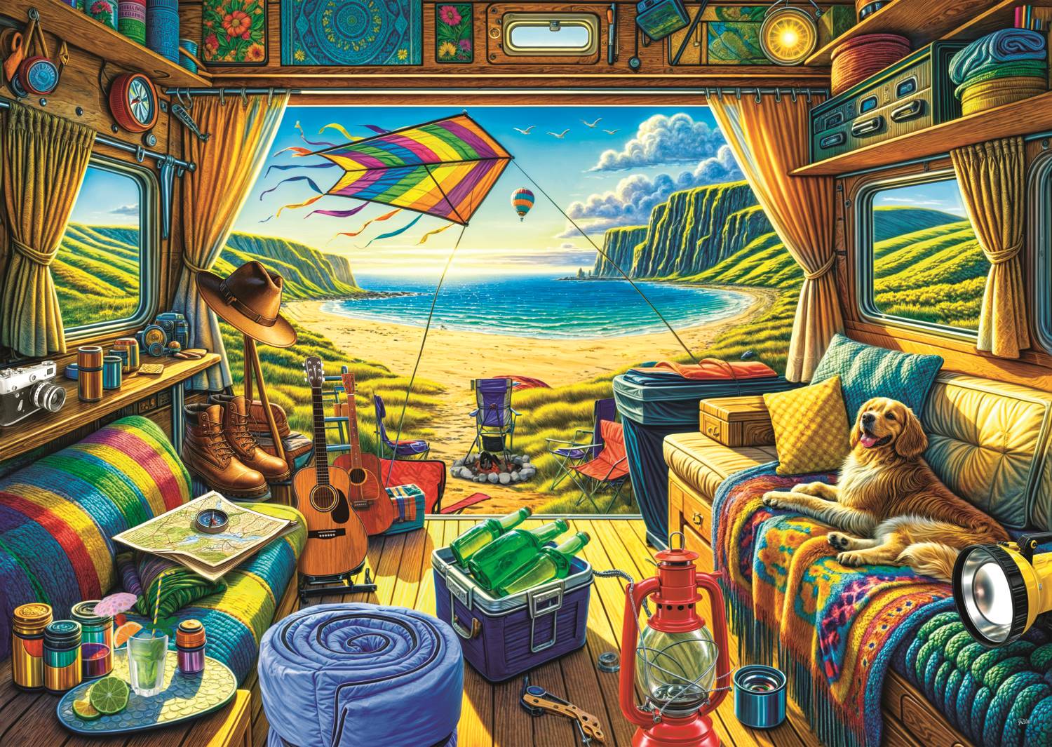 Trefl Tea Time: Van Life 1000 Teile Puzzle Trefl-10851 Trefl Tea Time: Van Life 1000 Teile Puzzle Trefl-10851 von Trefl