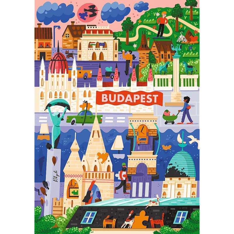 Trefl The Art of Colour - Budapest, Hungary 1000 Teile Puzzle Trefl-12107 von Trefl