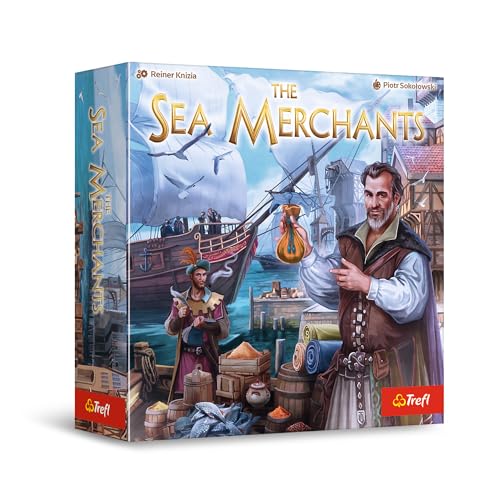 Trefl – The Sea Merchants – Familienspiel, Planen, Strategie, Investition, Reiner Knizia, Die Seehandelsleute, Spiel für Erwachsene und Kinder ab 8 Jahre von Trefl