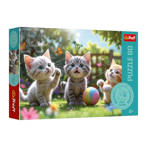 Trefl - The Treflik Family, Trefl – Die Familie Treflik, DREI Kätzchen – Puzzle mit 60 Teilen – Bunte Puzzles mit Kätzchen, Unterhaltung, Spaß für Kinder ab 4 Jahren Trefl - The Treflik Family, Trefl – Die Familie Treflik, DREI Kätzchen – Puzzle mit 60 Teilen – Bunte Puzzles mit Kätzchen, Unterhaltung, Spaß für Kinder ab 4 Jahren von Trefl