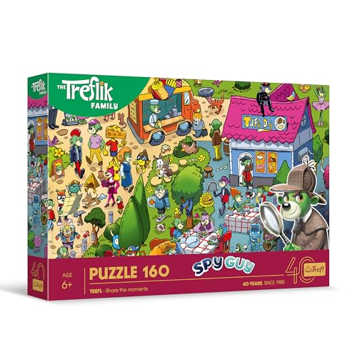 Trefl - The Treflik Family, Treflik feiern - Puzzle 160 Elemente - Bunte Puzzle mit Treflik, Kreative Unterhaltung, Spaß für Kinder ab 6 Jahren Trefl - The Treflik Family, Treflik feiern - Puzzle 160 Elemente - Bunte Puzzle mit Treflik, Kreative Unterhaltung, Spaß für Kinder ab 6 Jahren von Trefl