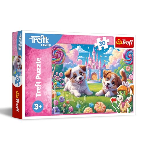 Trefl – The Treflik Family, Welt voller Lächeln – Puzzle 30 Teile – Buntes Puzzle mit Hunden, kreative Unterhaltung, Spaß für Kinder ab 3 Jahren Trefl – The Treflik Family, Welt voller Lächeln – Puzzle 30 Teile – Buntes Puzzle mit Hunden, kreative Unterhaltung, Spaß für Kinder ab 3 Jahren von Trefl