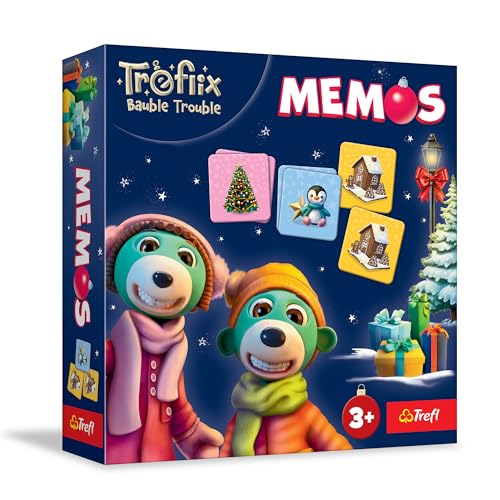 Trefl - The Treflik Family: Treflix Bauble Trouble, Memos - Memory-Spiel für Kleinkinder, Memory mit den Märchenfiguren Trefliki retten Weihnachten, für Kinder ab 3 Jahren Trefl - The Treflik Family: Treflix Bauble Trouble, Memos - Memory-Spiel für Kleinkinder, Memory mit den Märchenfiguren Trefliki retten Weihnachten, für Kinder ab 3 Jahren von Trefl