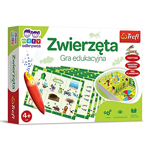 Trefl Tiere - Kleiner Entdecker und Magischer Bleistift Lernspiel für Kinder ab 4 Jahren von Trefl