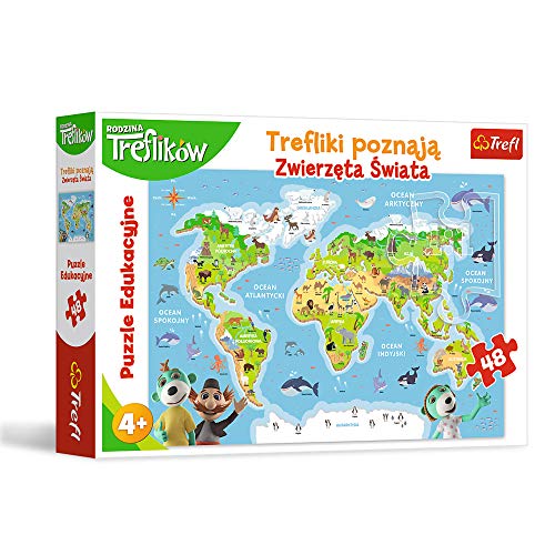 Trefl Trefl Tefl Lerns Tierwelten Puzzle 48 Bildungskomponenten für Kinder ab 4 Jahren mit Bohden Märchens Familie Trefies Trefl Trefl Tefl Lerns Tierwelten Puzzle 48 Bildungskomponenten für Kinder ab 4 Jahren mit Bohden Märchens Familie Trefies von Trefl