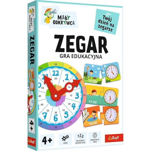 Trefl Uhr - Kleiner Entdecker Lernspiel für Kinder ab 4 Jahren Trefl Uhr - Kleiner Entdecker Lernspiel für Kinder ab 4 Jahren von Trefl