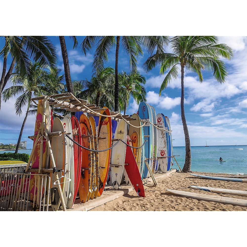 Trefl Waikiki Beach, Hawaii 1000 Teile Puzzle Trefl-10742 von Trefl