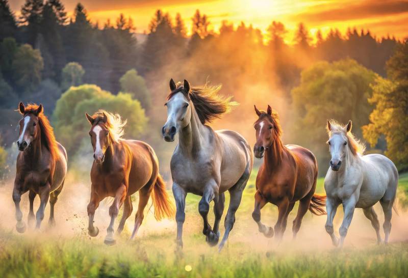 Trefl Wild horses 1500 Teile Puzzle Trefl-26215 von Trefl
