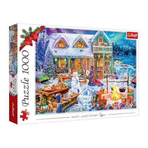 Trefl – Winterzeit – 1000-teiliges Puzzle – Winterszene in den Bergen, für Erwachsene und Kinder ab 14 Jahren Trefl – Winterzeit – 1000-teiliges Puzzle – Winterszene in den Bergen, für Erwachsene und Kinder ab 14 Jahren von Trefl