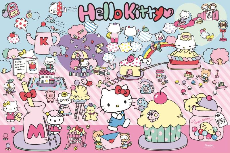 Trefl XXL Teile - Die Welt von Hello Kitty - Hello Kitty 300 Teile Puzzle Trefl-23031 von Trefl