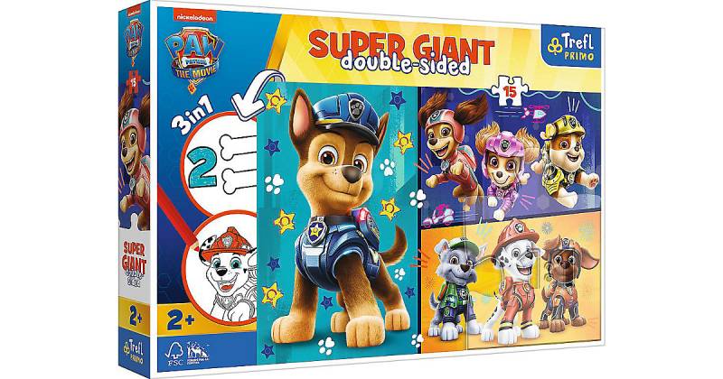XL-Puzzle Happy Dogs, PAW Patrol THE MOVIE, 15 Teile von Trefl