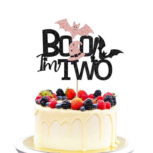 Trelsan Boo I'm Two Cake Topper Mädchen Halloween 2. Geburtstag Party Kuchen Dekorationen Geist Dekor Happy Boo Day Glitzer Happy Halloween Party Dekorationen Hier für die Boos Dekorationen Trelsan Boo I'm Two Cake Topper Mädchen Halloween 2. Geburtstag Party Kuchen Dekorationen Geist Dekor Happy Boo Day Glitzer Happy Halloween Party Dekorationen Hier für die Boos Dekorationen von Trelsan