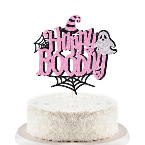 Trelsan Happy Boo Day Cake Topper, Happy Halloween Cake Topper, Halloween Spooky Themed Birthday Party Decoration Supplies, Here for the Boos Decoration, Halloween Ghost Birthday Party Decorations Trelsan Happy Boo Day Cake Topper, Happy Halloween Cake Topper, Halloween Spooky Themed Birthday Party Decoration Supplies, Here for the Boos Decoration, Halloween Ghost Birthday Party Decorations von Trelsan