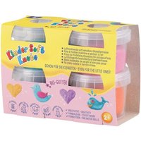 Kinder Soft Knete Sparkle mit Bioglitter - 4 Farben a 80 g von TrendAlliance GmbH