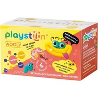 Playstilin Wooly - Extra fluffige Knete- Box - 4fach farbl. sort. von TrendAlliance GmbH