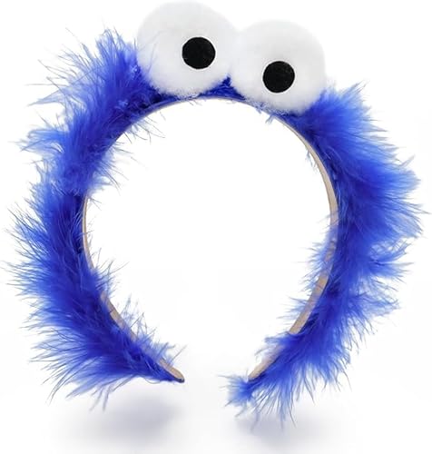 TrendandStylez Cookie Keks Monster Haarreif Krümelmonster Kulleraugen | Kostüm Haarschmuck Accessoire zu Halloween, Karneval, Fasching & Fastnacht von TrendandStylez