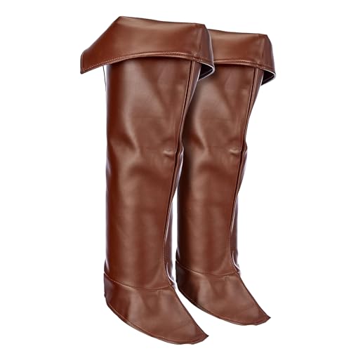 TrendandStylez Stiefelstulpen, braun in Einheitsgröße, Zubehör für Kostüme, Pirat, Musketier, Mittelalter von TrendandStylez