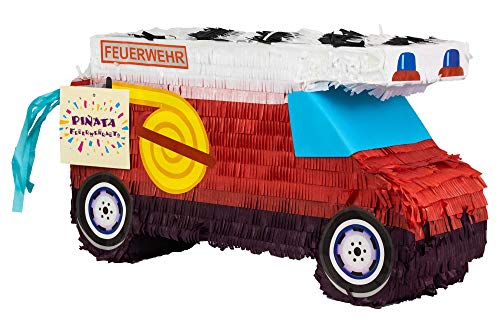 Trendario Pinata Geburtstag Junge, Feuerwehr Auto Trendario Pinata Geburtstag Junge, Feuerwehr Auto von Trendario