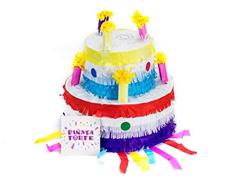 Trendario Pinata Geburtstagstorte, Pinjatta Kuchen ideal zum Befüllen mit Süßigkeiten und Geschenken - Piñata Torte für Kindergeburtstag Spiel, Geschenkidee, Party Trendario Pinata Geburtstagstorte, Pinjatta Kuchen ideal zum Befüllen mit Süßigkeiten und Geschenken - Piñata Torte für Kindergeburtstag Spiel, Geschenkidee, Party von Trendario