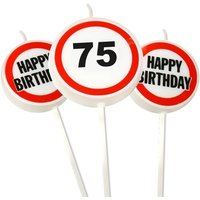Zahlenkerzen Set Zahl 75 Happy Birthday für 75. Geburtstag, 3er Pack Zahlenkerzen Set Zahl 75 Happy Birthday für 75. Geburtstag, 3er Pack von Trendhaus Handelsgesellschaft mbH