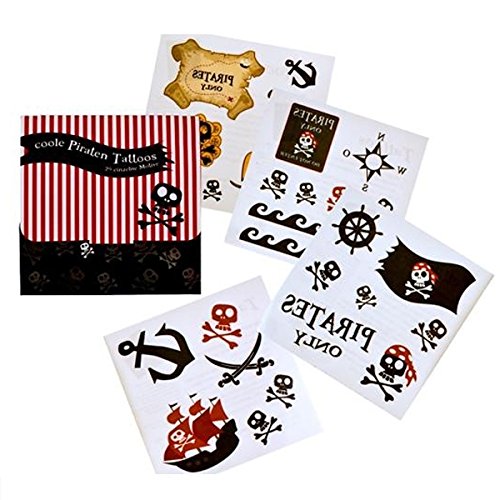 Pirates Only Tattoo, 1 Briefchen, Piratenmotive Pirates Only Tattoo, 1 Briefchen, Piratenmotive von Trendhaus